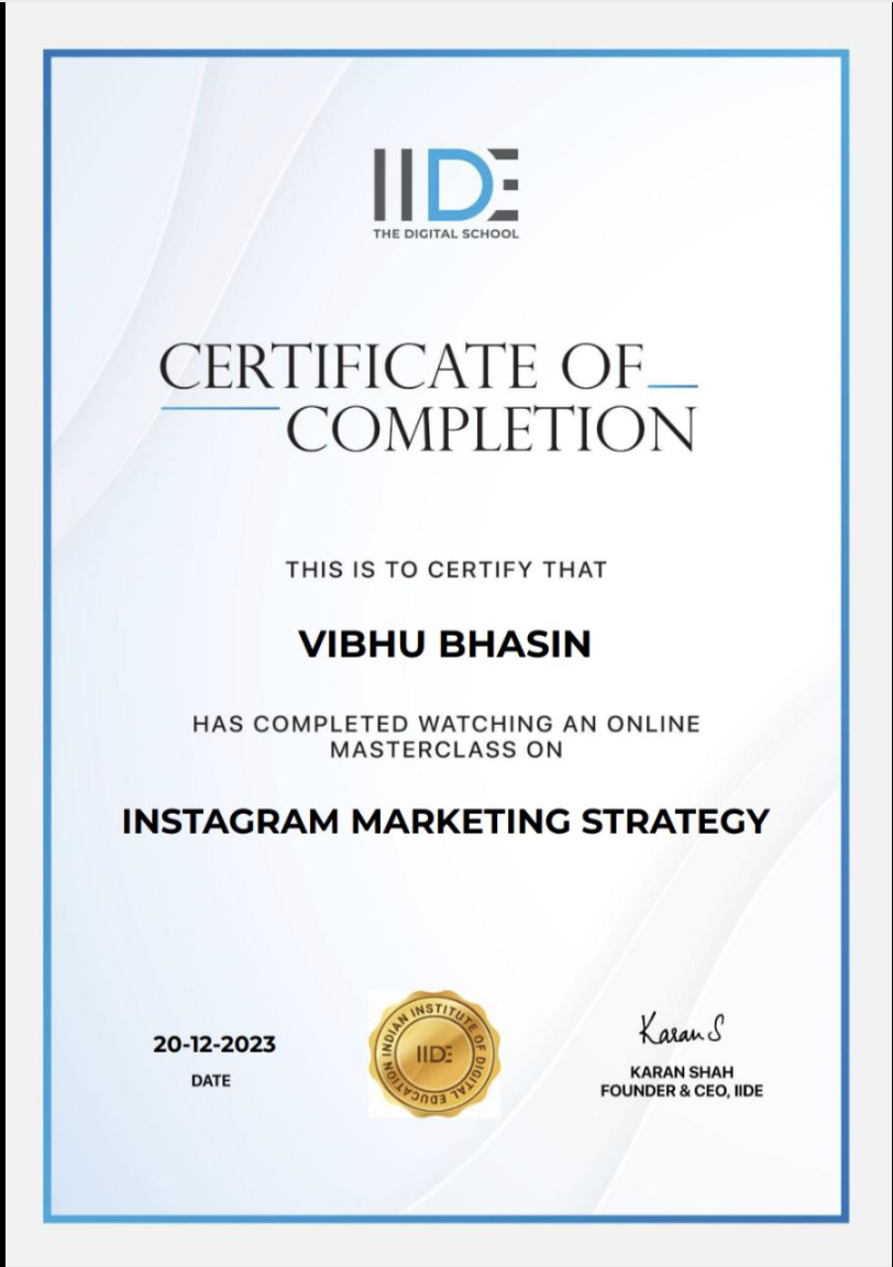 Social Media Marketing Certification